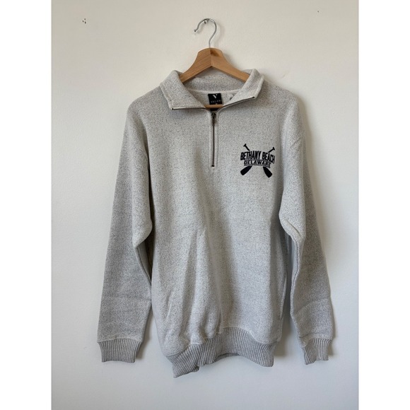 NWT Bethany Beach Delaware Quarter Zip – Salt and Pepper – Medium - Picture 1 of 4